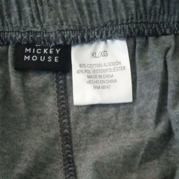 Disney Mickey Mouse Gray Lounge Pants - Picture 8 of 10